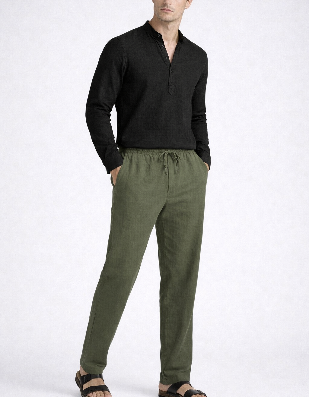 GALDEA - Pantalones informales de Lino