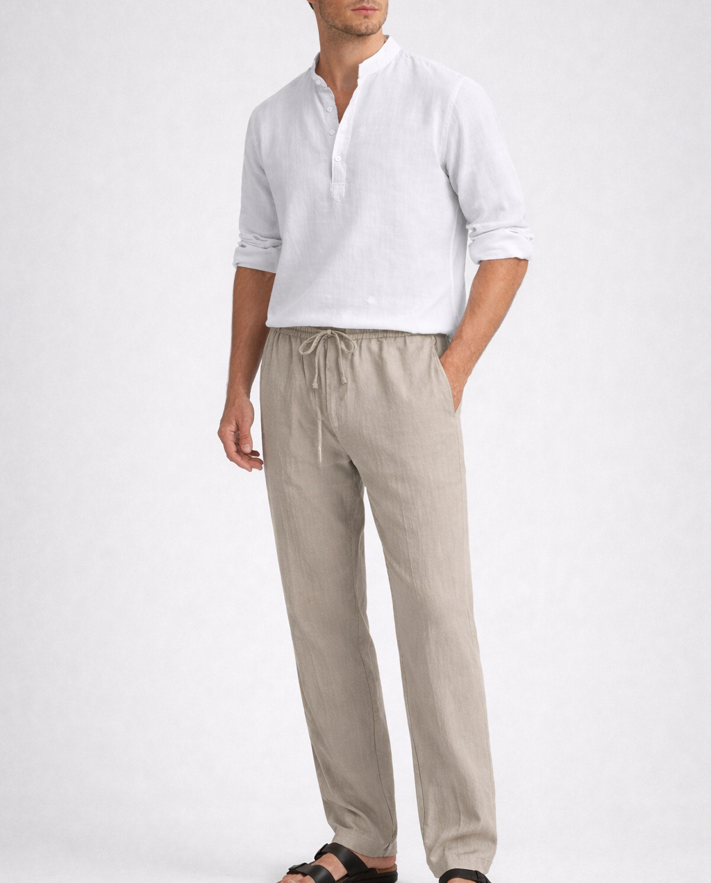 GALDEA - Pantalones informales de Lino