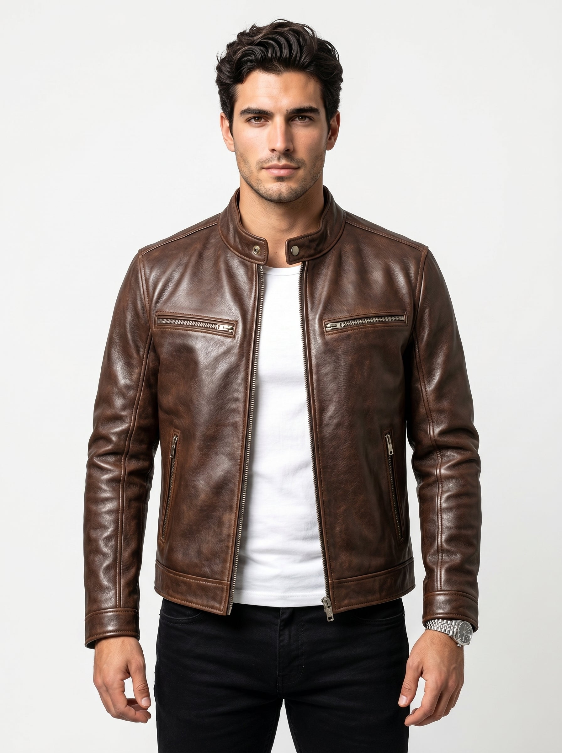 Chaqueta De Cuero Vintage