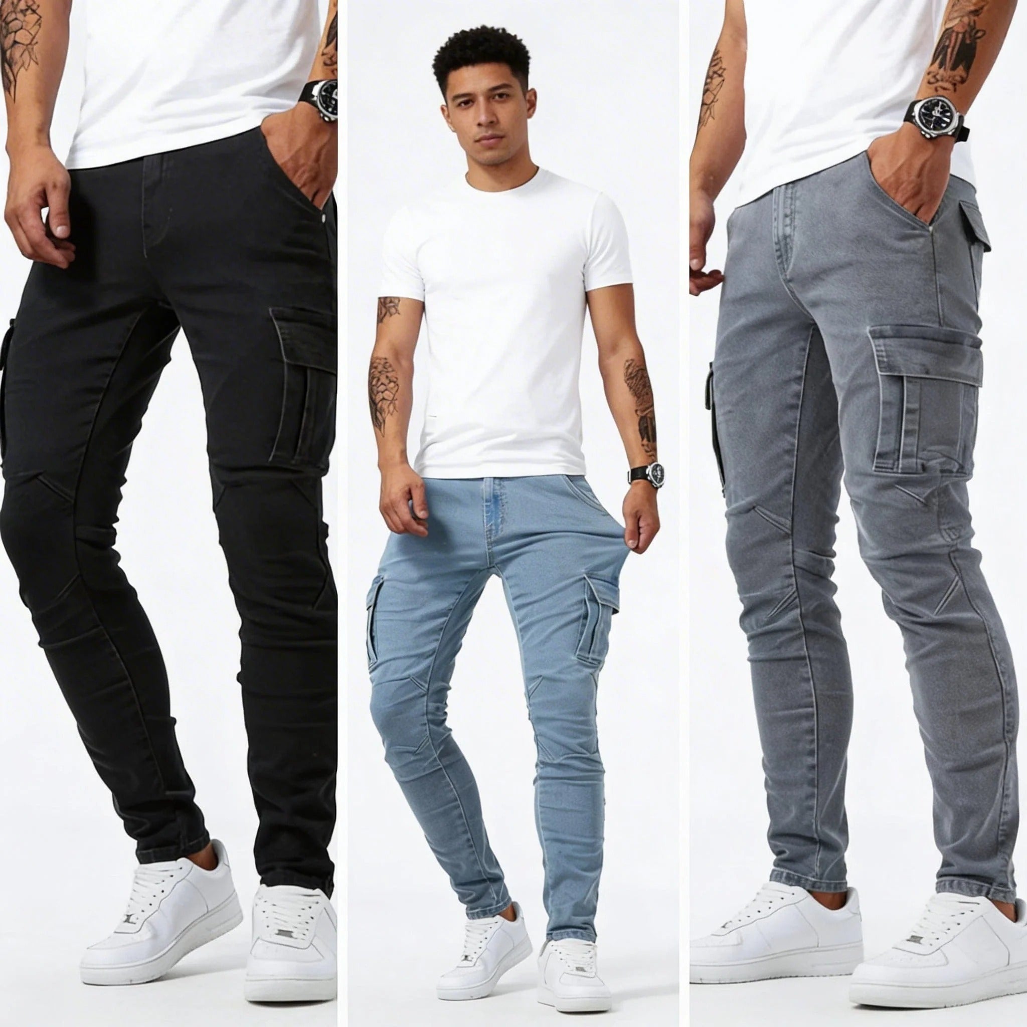 Pantalón - Cargo Marino Elástico