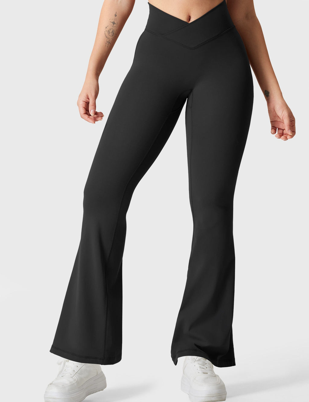 Leggings Acampanados - Costuras En Cintura